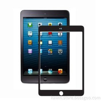 9H black tempered glass screen protector for iPad mini
